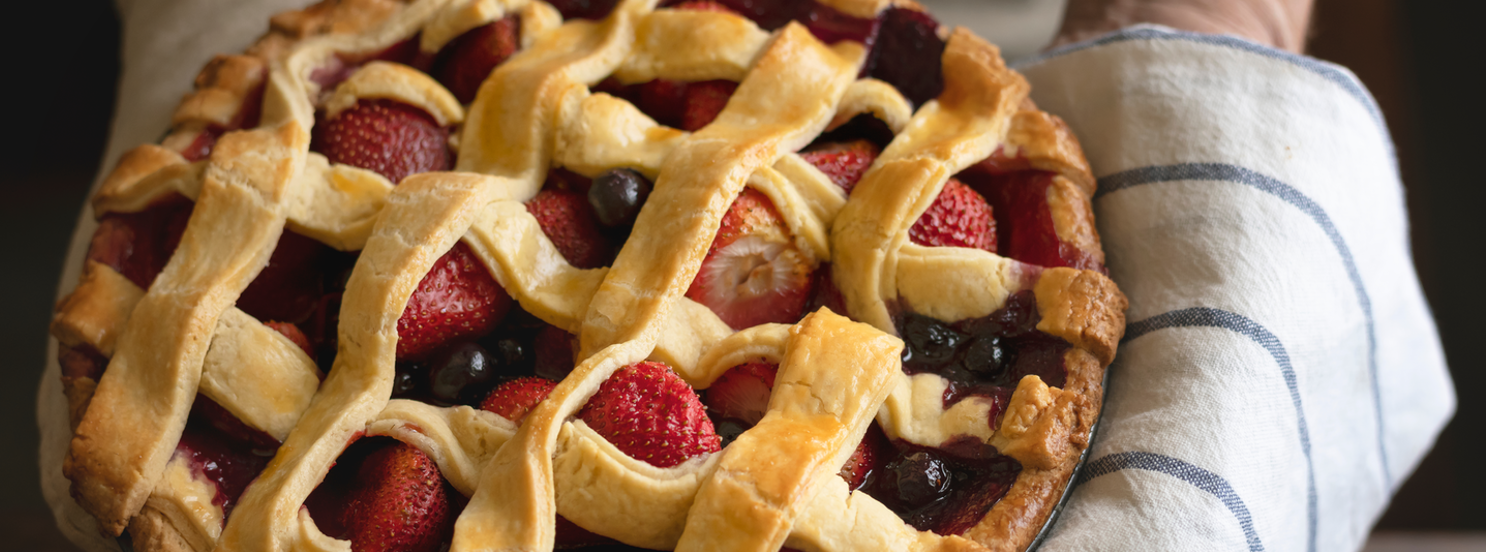 larger header image of blueberry pie